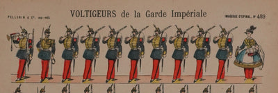 Imagerie D'Epinal : Les voltigeurs, Gravure originale