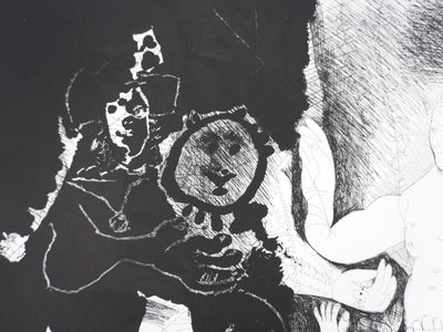 Pablo PICASSO : Les 156, Spectacle pour un couple, Gravure originale signée