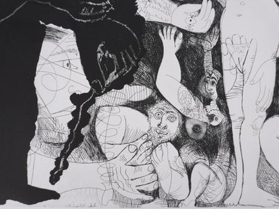 Pablo PICASSO : Les 156, Spectacle pour un couple, Gravure originale signée