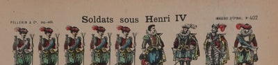 Imagerie D'Epinal : Les soldats royaux, Gravure originale