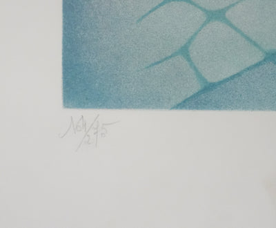 Janick LEDERLE : Maternité, Lithographie originale signée