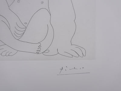 Pablo PICASSO : Les 156, Peinture Autoportrait-devinette, Gravure originale signée