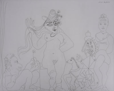 Pablo PICASSO : Les 156, Le Trèfle à quatre feuilles, Gravure originale signée