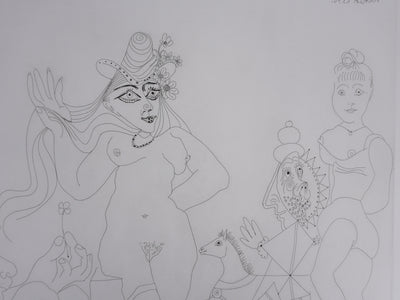 Pablo PICASSO : Les 156, Le Trèfle à quatre feuilles, Gravure originale signée