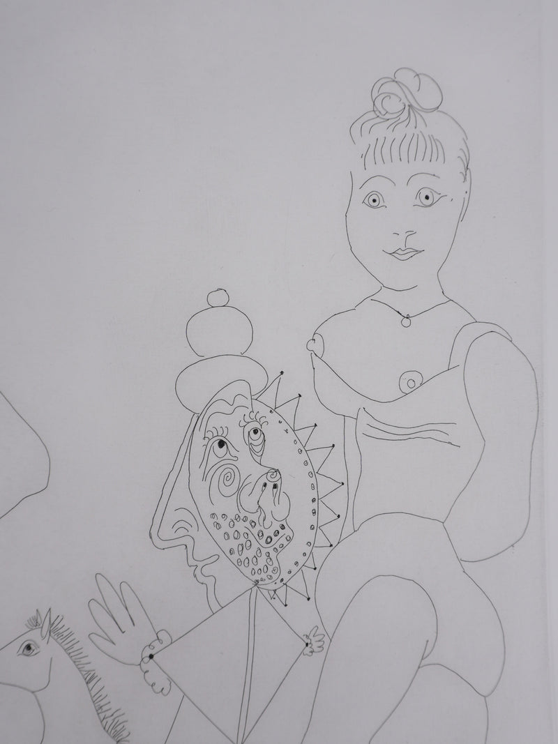 Pablo PICASSO : Les 156, Le Trèfle à quatre feuilles, Gravure originale signée