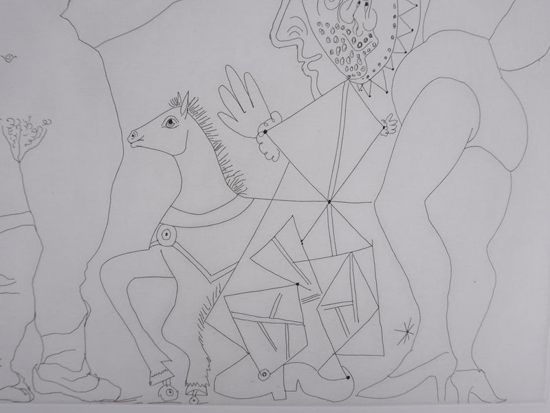 Pablo PICASSO : Les 156, Le Trèfle à quatre feuilles, Gravure originale signée