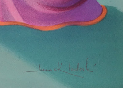 Janick LEDERLE : Les couturières, Lithographie originale signée