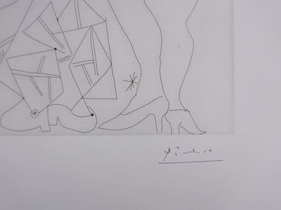 Pablo PICASSO : Les 156, Le Trèfle à quatre feuilles, Gravure originale signée
