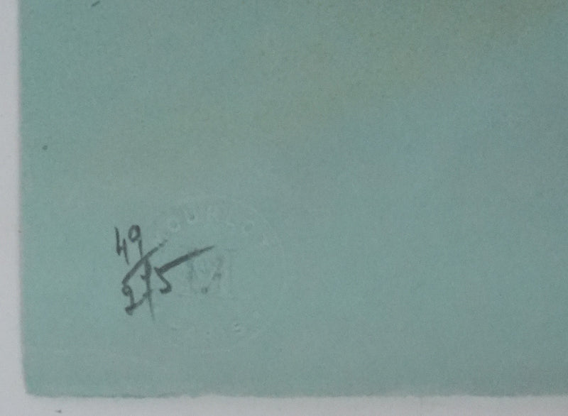 Janick LEDERLE : Les couturières, Lithographie originale signée