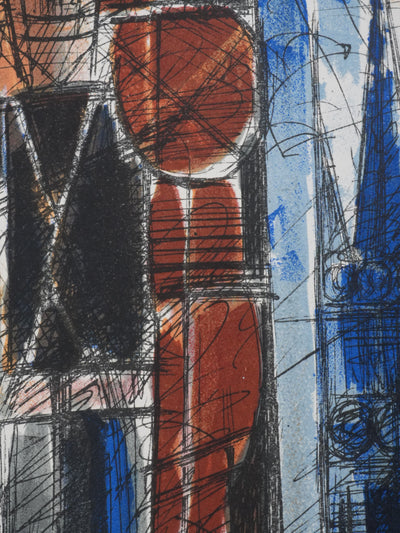 Marcel GROMAIRE : Portrait des amants en intérieur, Lithographie originale (photo de détail 4) - Crédit photo : Galerie Art.Paris