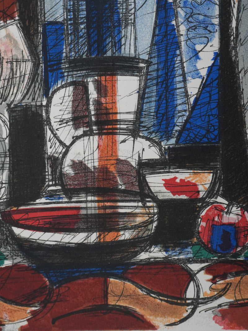 Marcel GROMAIRE : Portrait des amants en intérieur, Lithographie originale (photo de détail 5) - Crédit photo : Galerie Art.Paris