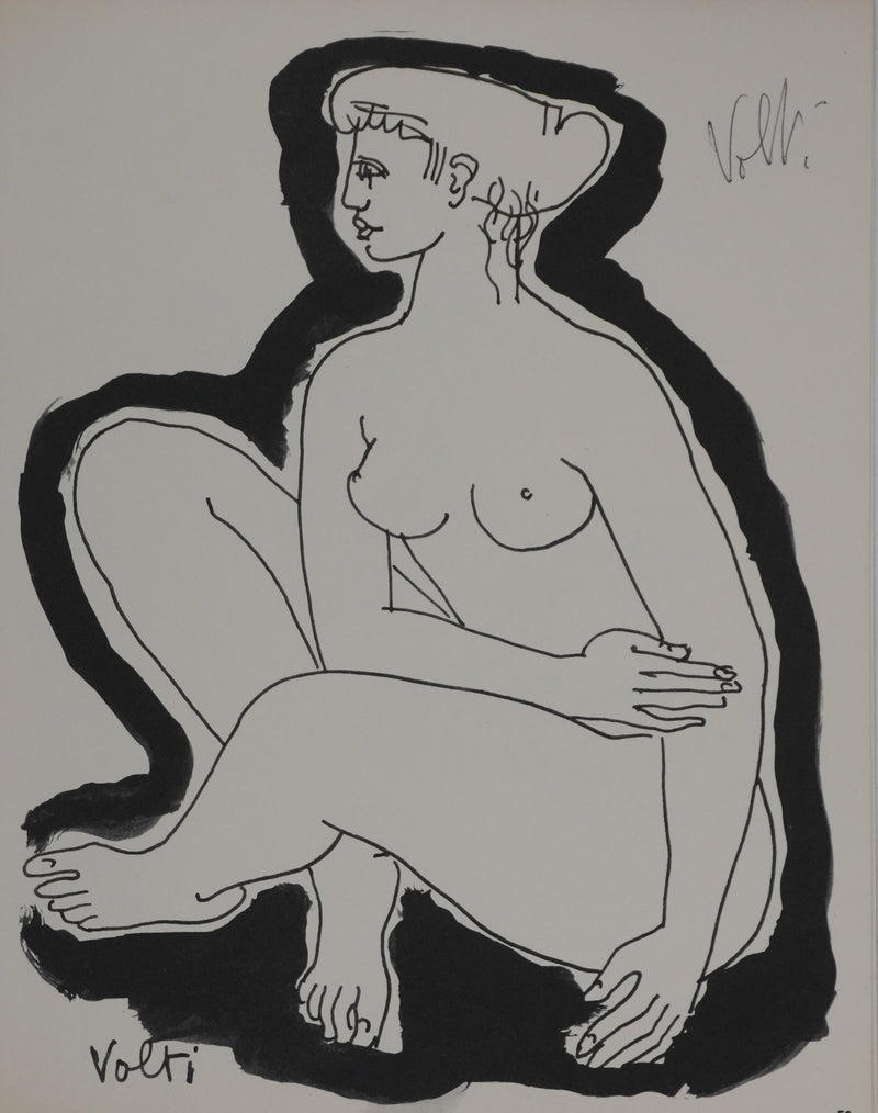 Antoniucci VOLTI : Nu féminin, Gravure signée