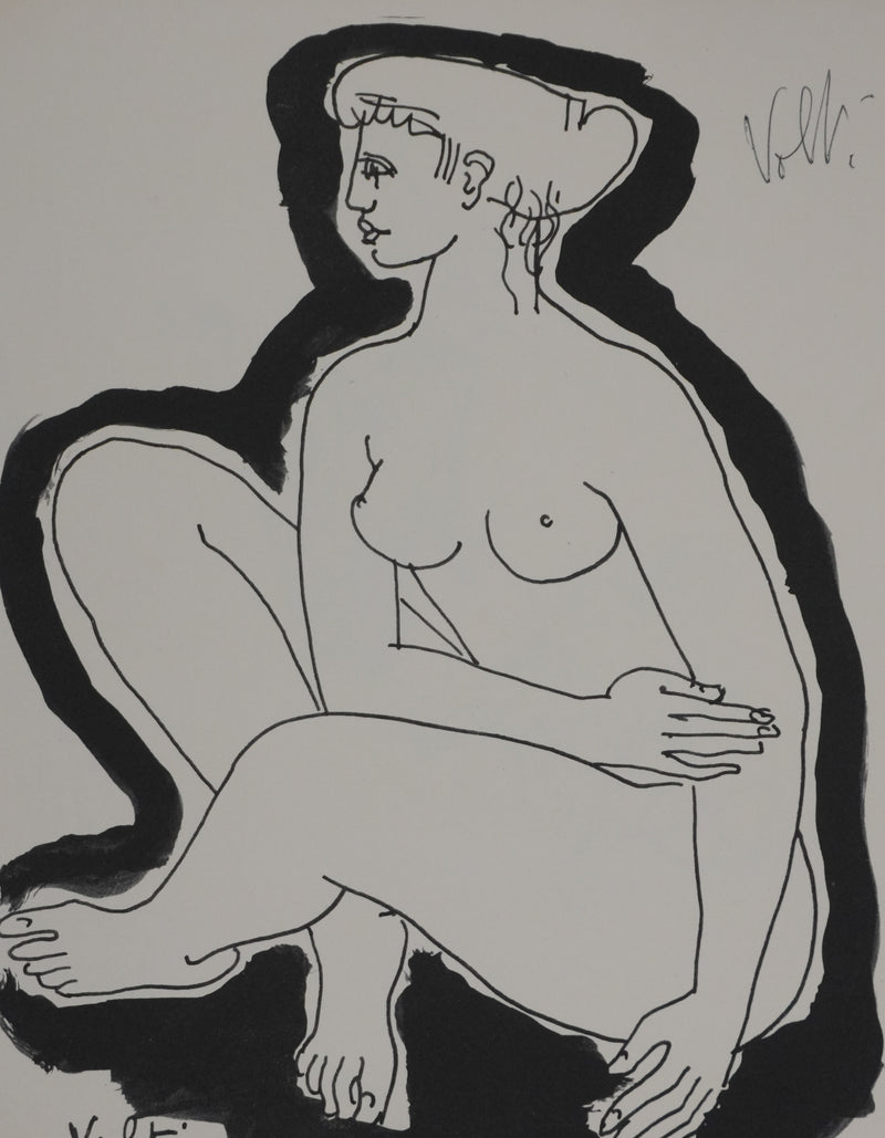 Antoniucci VOLTI : Nu féminin, Gravure signée