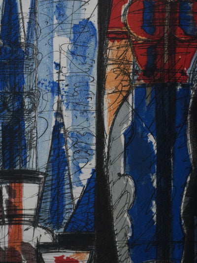 Marcel GROMAIRE : Portrait des amants en intérieur, Lithographie originale (photo de détail 7) - Crédit photo : Galerie Art.Paris