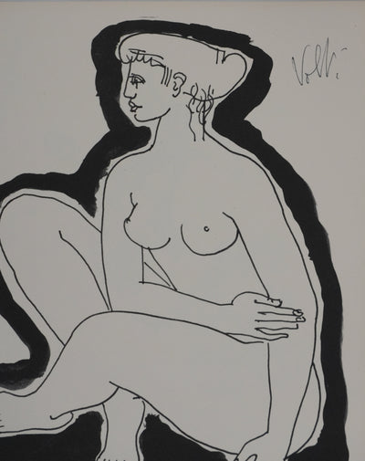 Antoniucci VOLTI : Nu féminin, Gravure signée