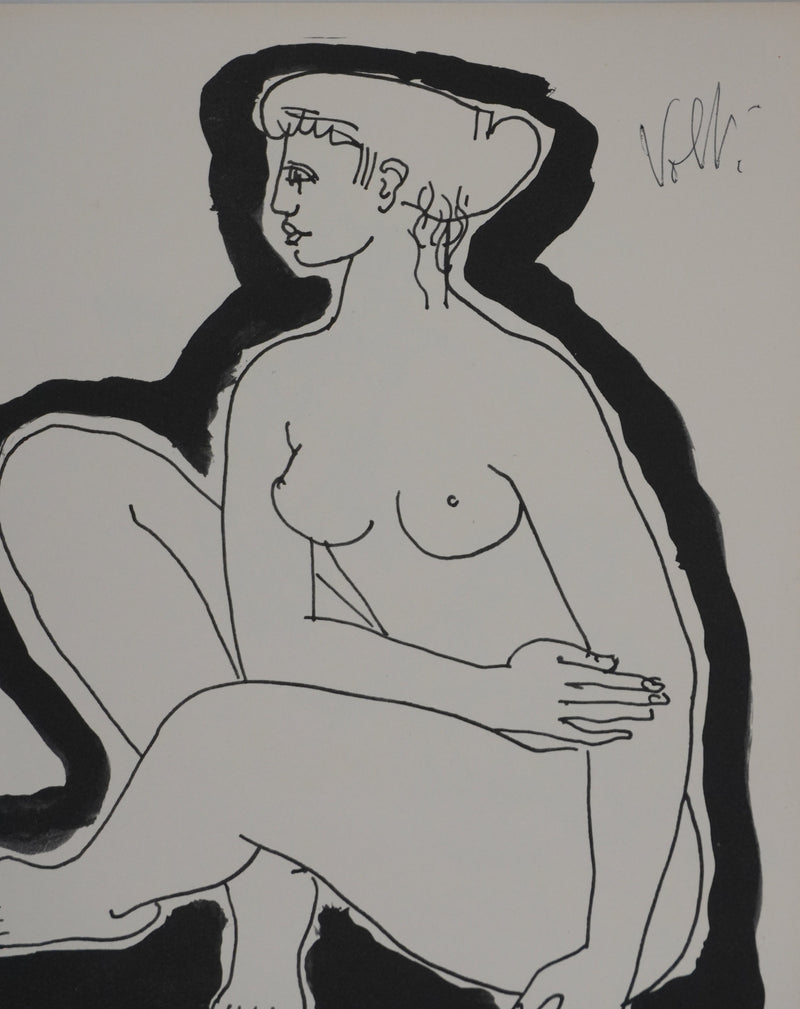 Antoniucci VOLTI : Nu féminin, Gravure signée