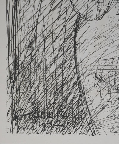 Marcel GROMAIRE : Nu féminin de dos, Lithographie originale (photo de détail 3) - Crédit photo : Galerie Art.Paris