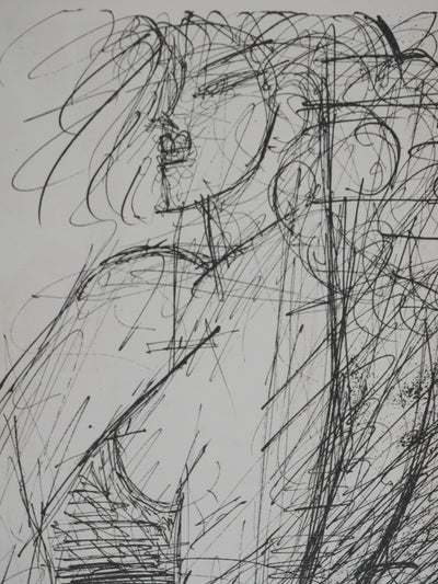 Marcel GROMAIRE : Nu féminin de dos, Lithographie originale (photo de détail 4) - Crédit photo : Galerie Art.Paris