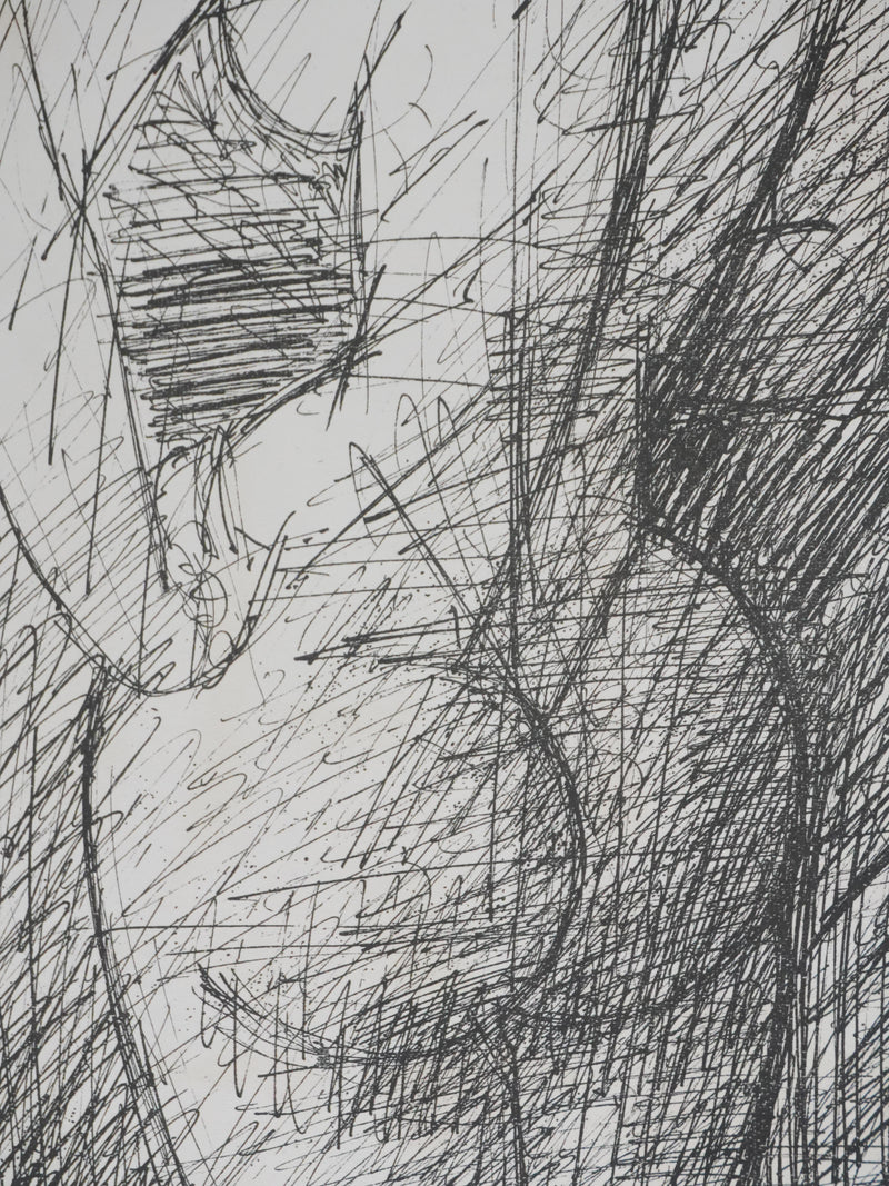 Marcel GROMAIRE : Nu féminin de dos, Lithographie originale (photo de détail 5) - Crédit photo : Galerie Art.Paris