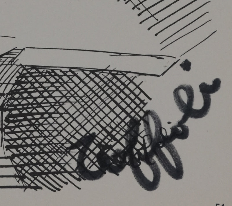 Louis TOFFOLI : La libération, Gravure signée