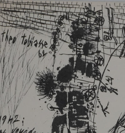 Théo TOBIASSE : Les voyageurs du désespoir, Gravure signée
