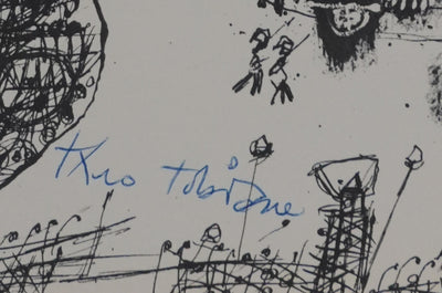 Théo TOBIASSE : Les voyageurs du désespoir, Gravure signée