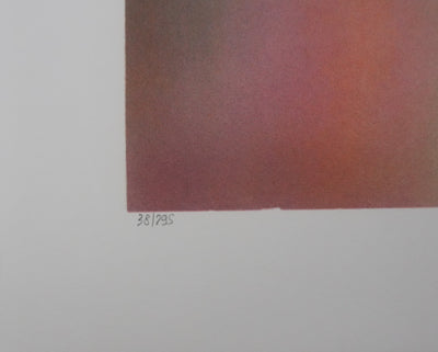 José MANISCALCO : La maison du lac, Lithographie originale signée