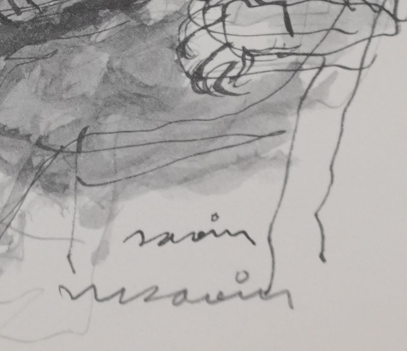 Maurice SAVIN : Les retrouvailles en famille, Gravure signée