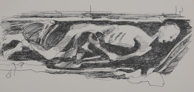 Joseph PRESSMAN : Vanité enterrée, Gravure signée