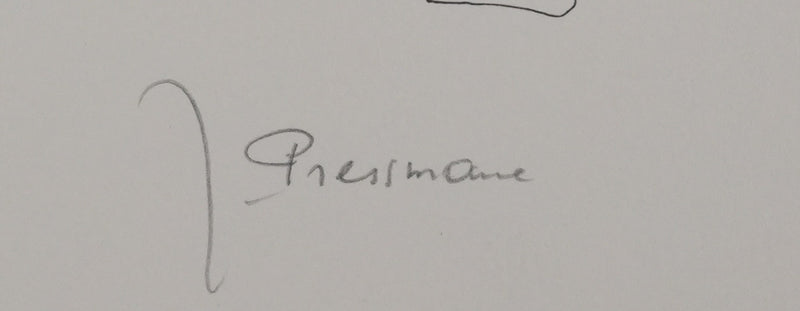 Joseph PRESSMAN : Vanité enterrée, Gravure signée