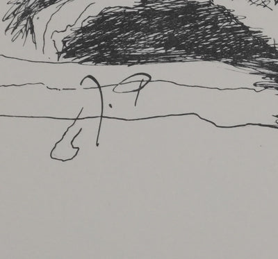 Joseph PRESSMAN : Vanité enterrée, Gravure signée
