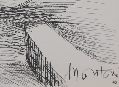 Roger MONTANE : Les trois âmes, Gravure signée