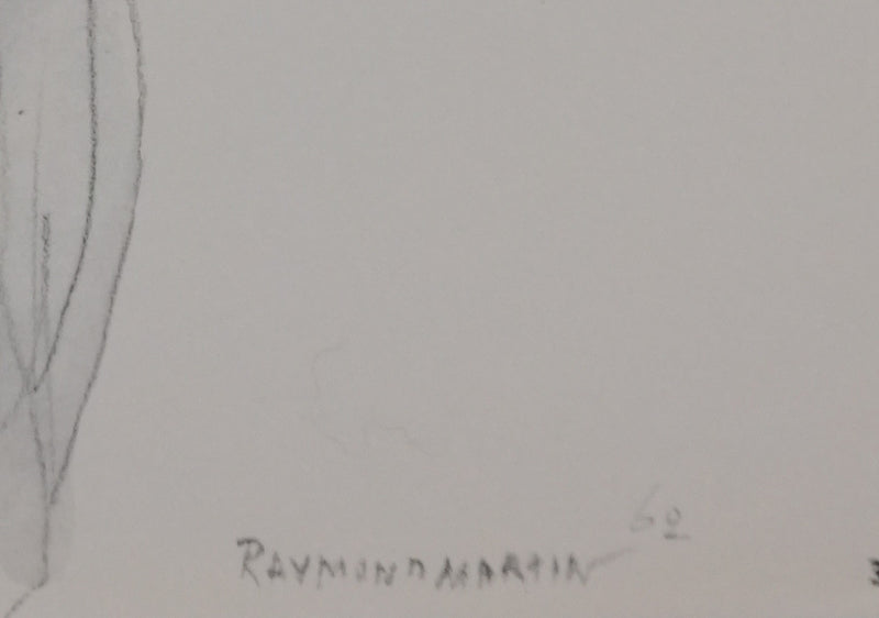 Raymond MARTIN : Silhouette tournante, Héliogravure signée