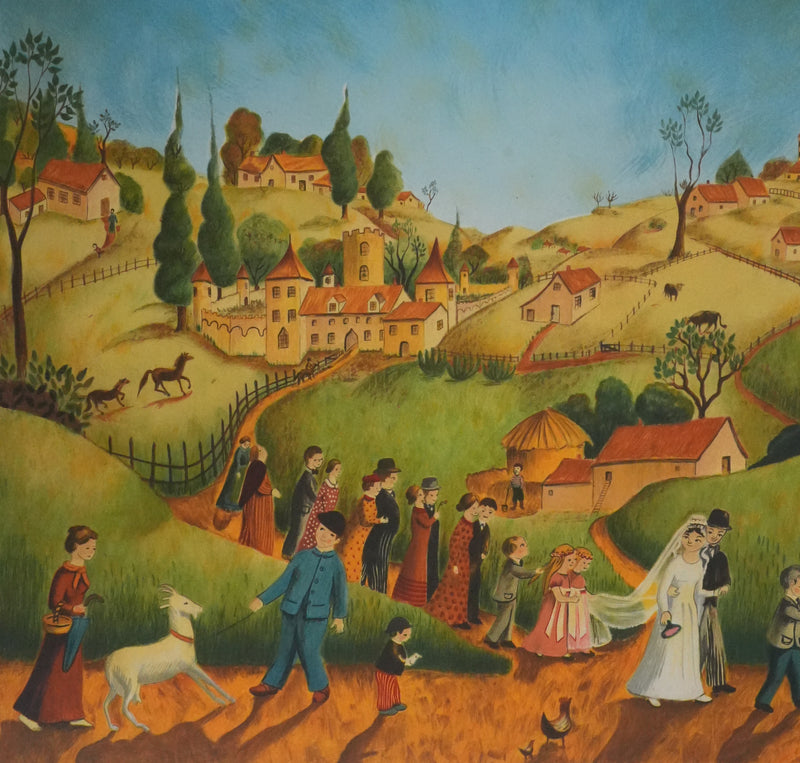 Claude KAISER : Le jour du mariage, Lithographie originale signée