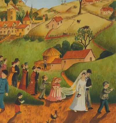 Claude KAISER : Le jour du mariage, Lithographie originale signée