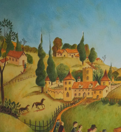 Claude KAISER : Le jour du mariage, Lithographie originale signée