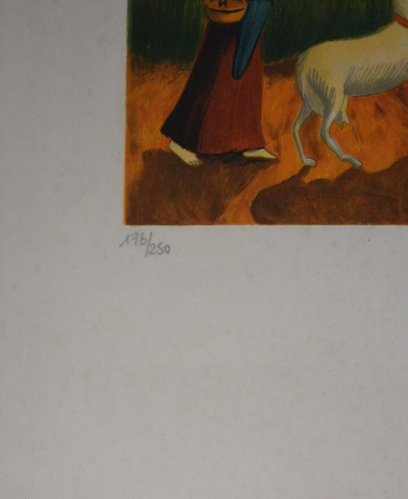 Claude KAISER : Le jour du mariage, Lithographie originale signée