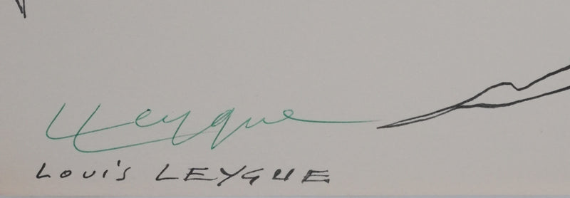 Louis LEYGUE : Corps dynamiques, Héliogravure signée