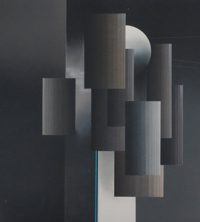 Andrès SEGOVIA : Composition noire, Lithographie originale signée