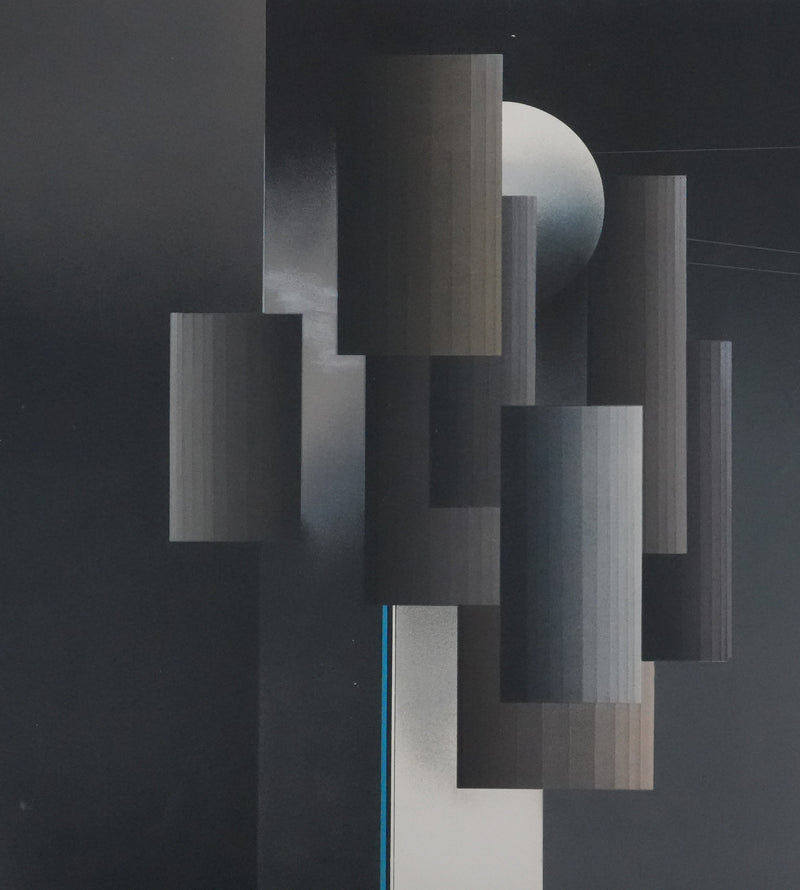 Andrès SEGOVIA : Composition noire, Lithographie originale signée