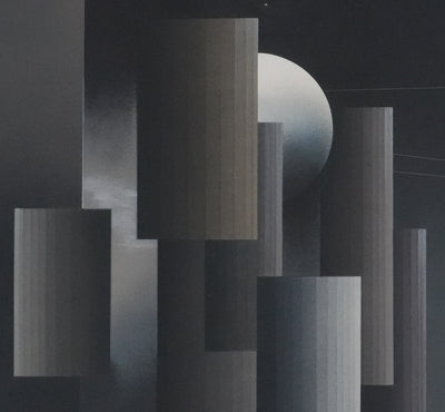 Andrès SEGOVIA : Composition noire, Lithographie originale signée