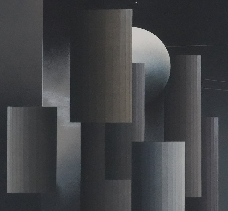 Andrès SEGOVIA : Composition noire, Lithographie originale signée