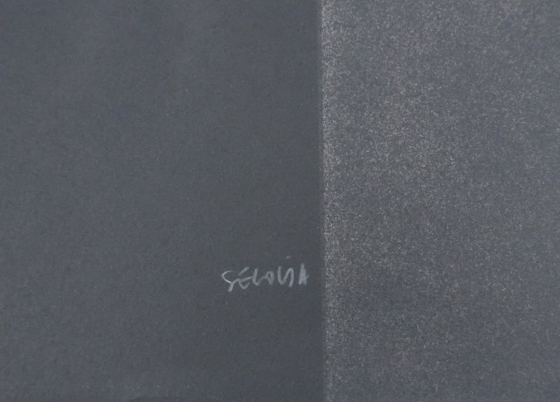 Andrès SEGOVIA : Composition noire, Lithographie originale signée