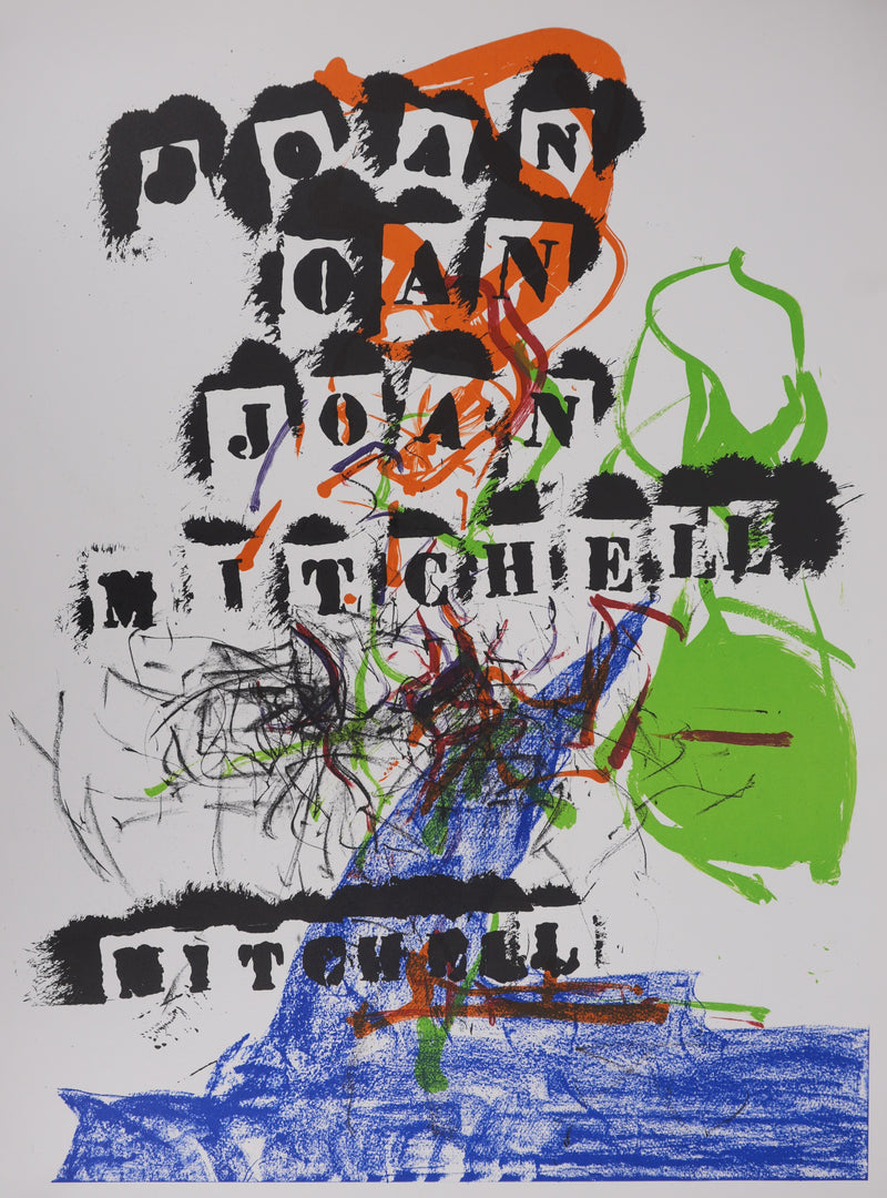 Joan MITCHELL : Arbre abstrait, Lithographie originale signée