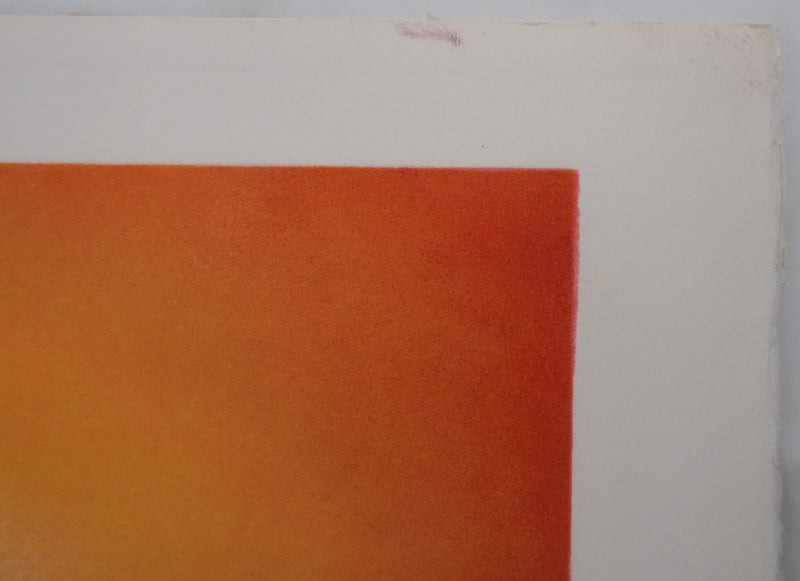 Philippe AUGE : Femme en robe rose, Lithographie originale signée