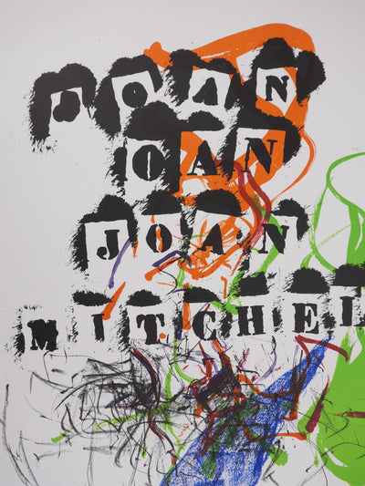 Joan MITCHELL : Arbre abstrait, Lithographie originale signée