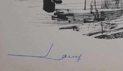 Jean JACUS : La tour, Héliogravure signée