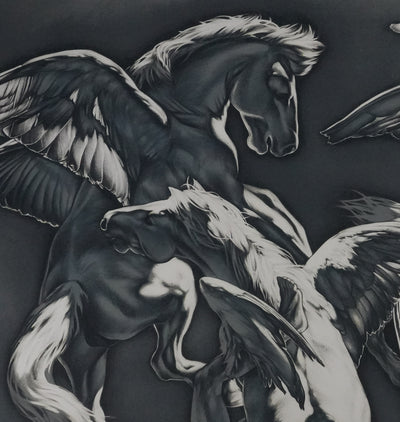 Michel BEZ : Pégase, Lithographie originale signée