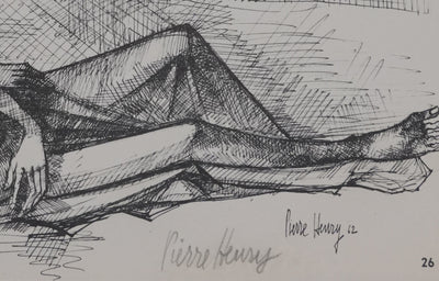 PIERRE-HENRY : Les amants en vanité, Héliogravure signée