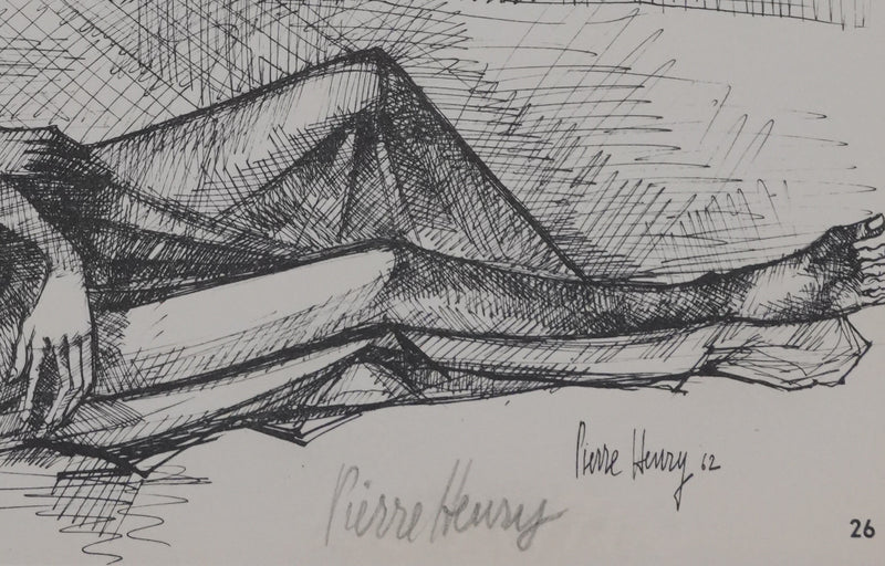 PIERRE-HENRY : Les amants en vanité, Héliogravure signée